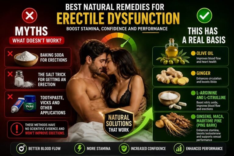 Best Natural Remedies for Erectile Dysfunction: Boost Stamina, Confidence and Performance